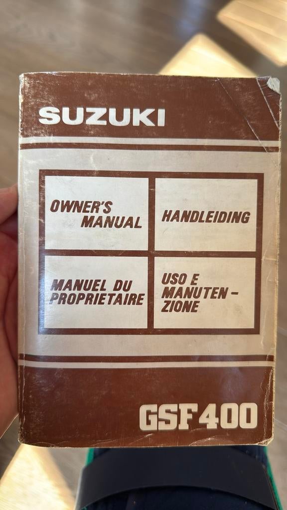 Manuel du propriétaire Suzuki GSF400 Bandit, Motos, Enlèvement ou Envoi, Suzuki