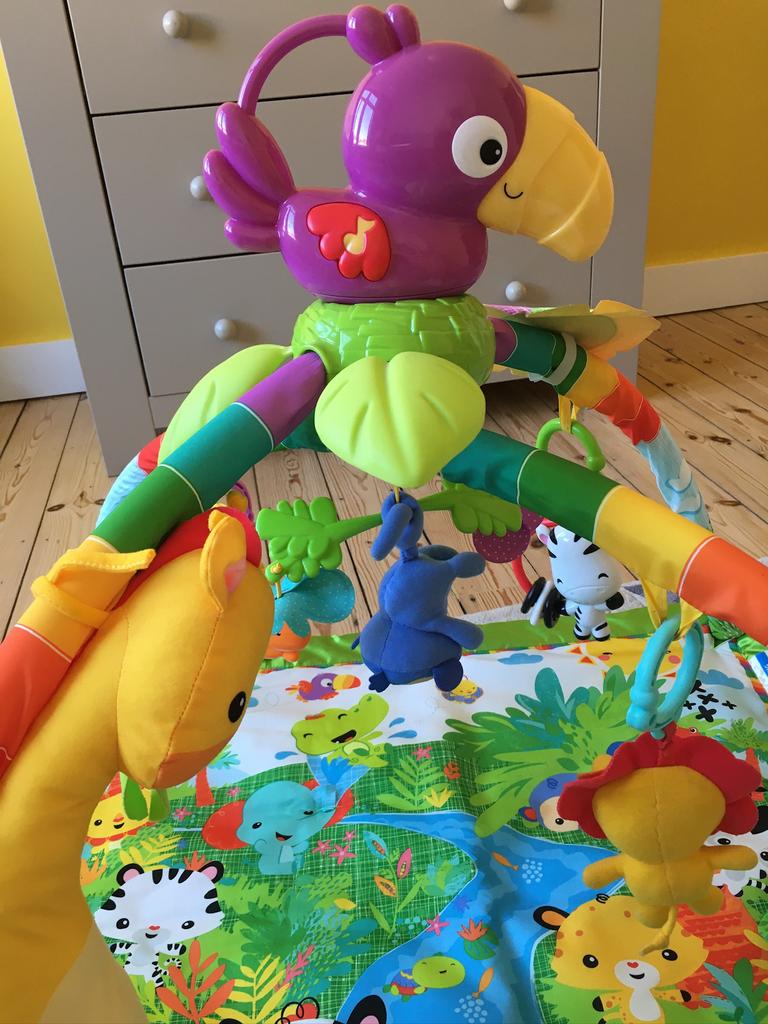 Tapis de Jeu : Fisher-Price, Enlèvement, Comme neuf, Carré, Tapis de parc