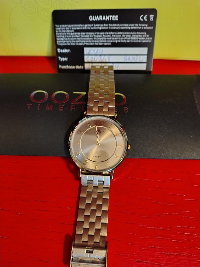 Vintage horloge unisex OOZOO, Overige merken, Staal, Staal, Polshorloge