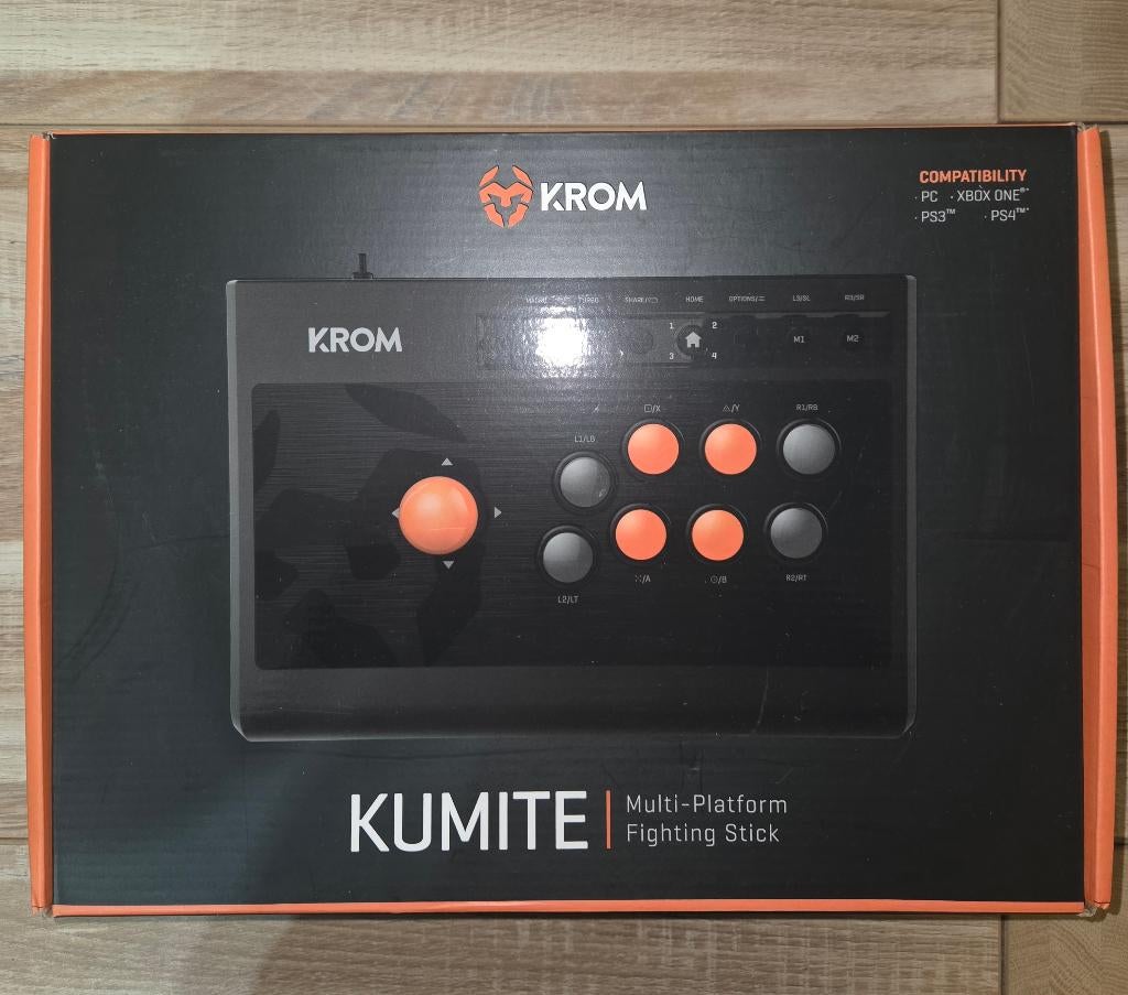 Krom Kumite Arcade Stick, Ophalen, Zo goed als nieuw, Krom