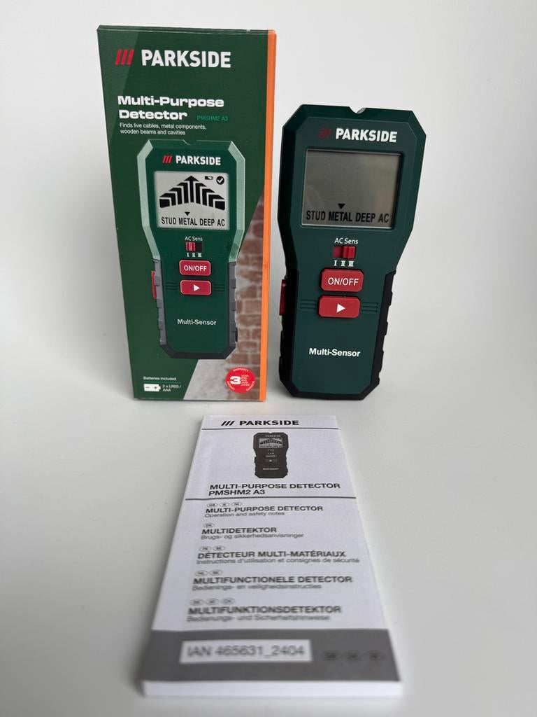 Multifunctionele detector parkside als nieuw, Doe-het-zelf en Bouw, Ophalen of Verzenden, Zo goed als nieuw