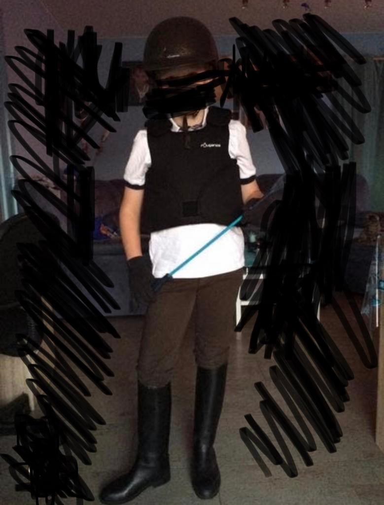 Benodigdheden paardrijden jongen ong. 12 jaar, Dieren en Toebehoren, Kinderen, Ophalen of Verzenden, Zo goed als nieuw, Schoeisel