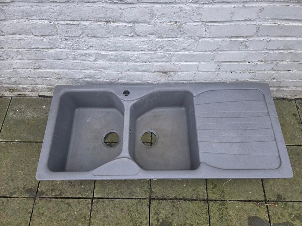 Double évier de cuisine, Maison & Meubles, Gris