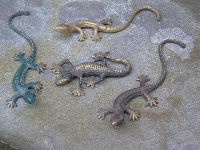 lot de statues murale animalière (4) bronze , super prix !!!, Jardin & Terrasse, Enlèvement ou Envoi, Neuf, Autres matériaux, Animal