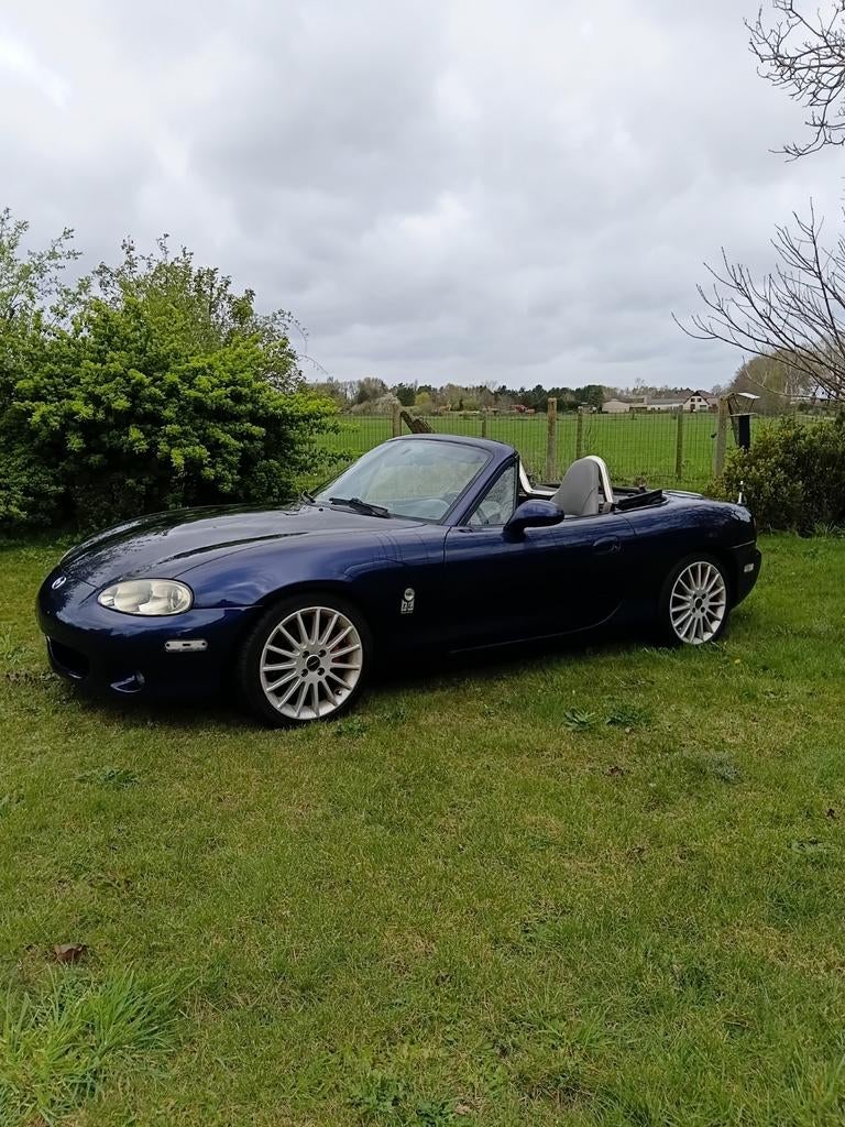 Mazda mx5 Silver Blues top staat slechts 155 dkm, Bedrijf, MX-5, Te koop, Benzine