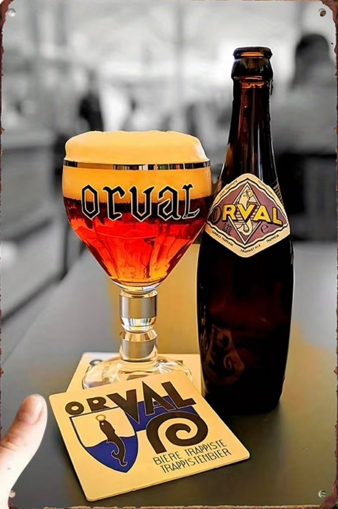 Metalen reclamebord Orval trappist 5 - retro vintage mancave, Verzamelen, Merken en Reclamevoorwerpen, Ophalen of Verzenden, Nieuw