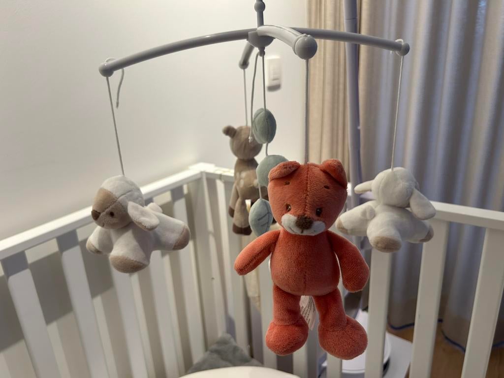 Nattou speelmat / muziekmobiel / spiraal set Fanny & Oscar, Kinderen en Baby's, Ophalen, Zo goed als nieuw