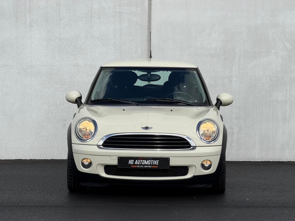 MINI ONE 1.4 BENZINE • 2010 • AIRCO • LEDER • REEDS GEKEURD, Auto's, Mini, Voorwielaandrijving, 4 cilinders, Leder en Stof, Wit