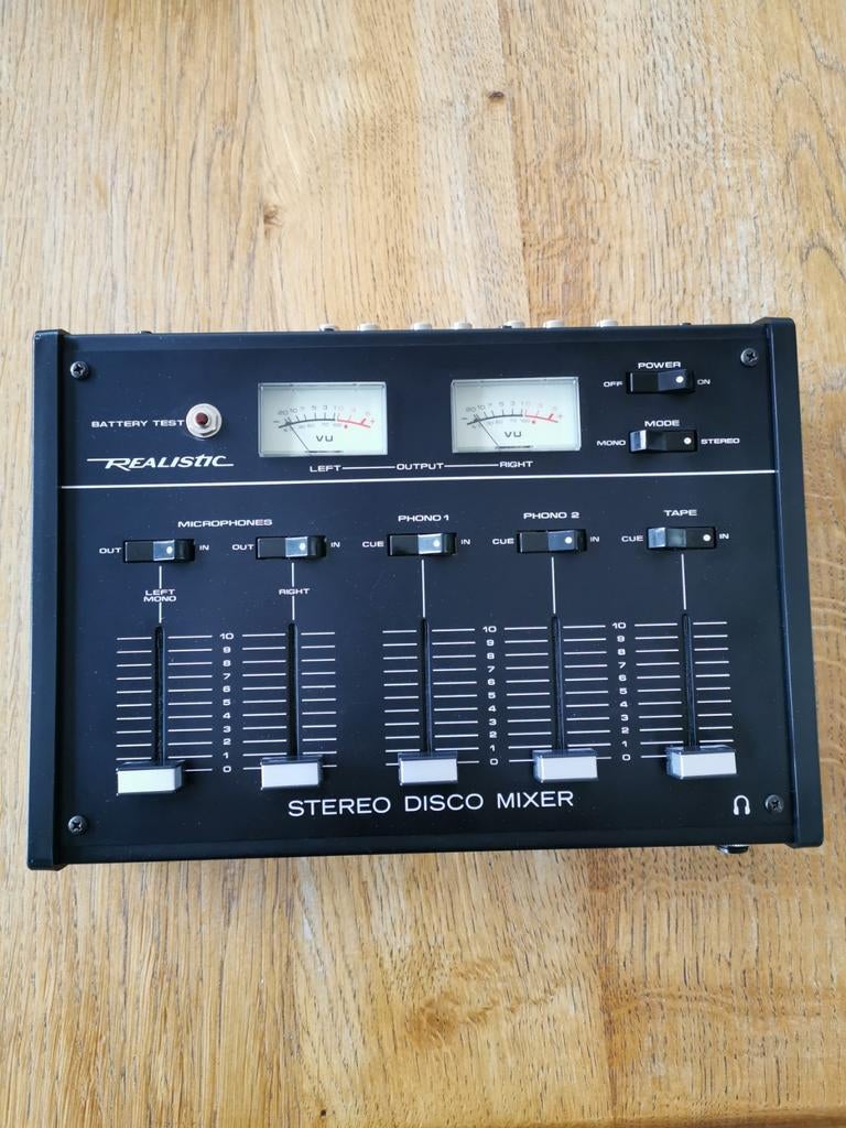 Realistic disco mixer vintage, Muziek en Instrumenten, Ophalen of Verzenden