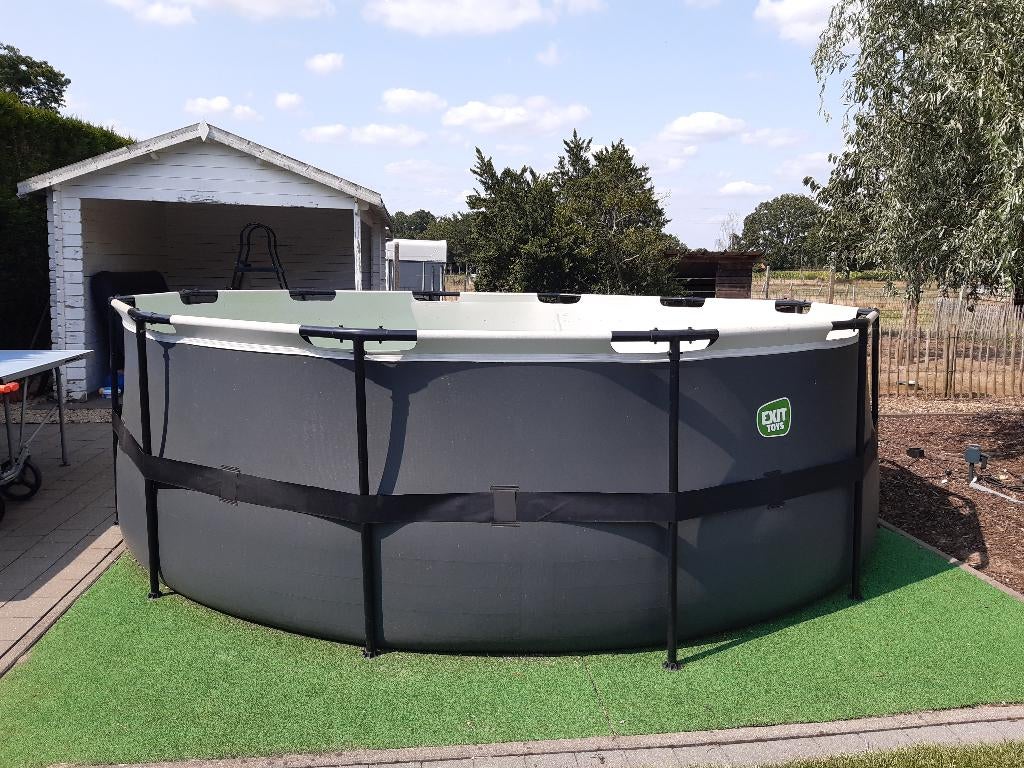 Zwembad, Rond, 300 cm of meer, Zo goed als nieuw, Ophalen