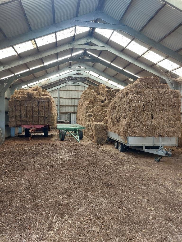 hooi en stro in kleine balen, Ophalen