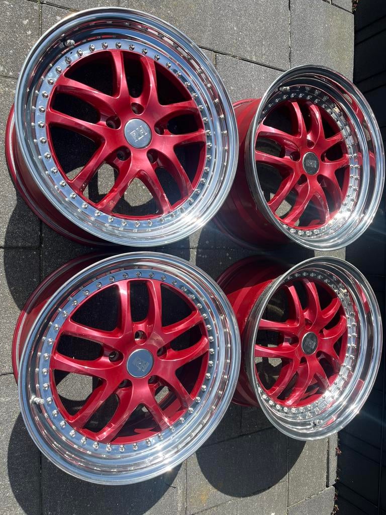 2 delige rh zw6 in 8,5 en 9,5 x 18 steek 5x112, Auto-onderdelen, 18 inch, Overige, Gebruikt, Velg(en)