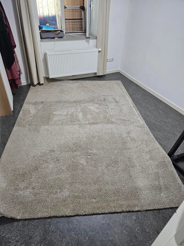 Houte bed met lattenbodem en tapijt, Huis en Inrichting, Slaapkamer | Matrassen en Bedbodems, Ophalen