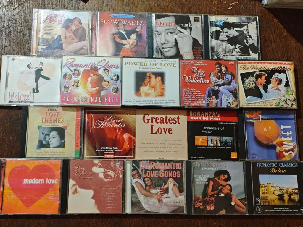 Lot van 25 Liefdes cd's, Cd's en Dvd's, Ophalen of Verzenden, Zo goed als nieuw, Boxset