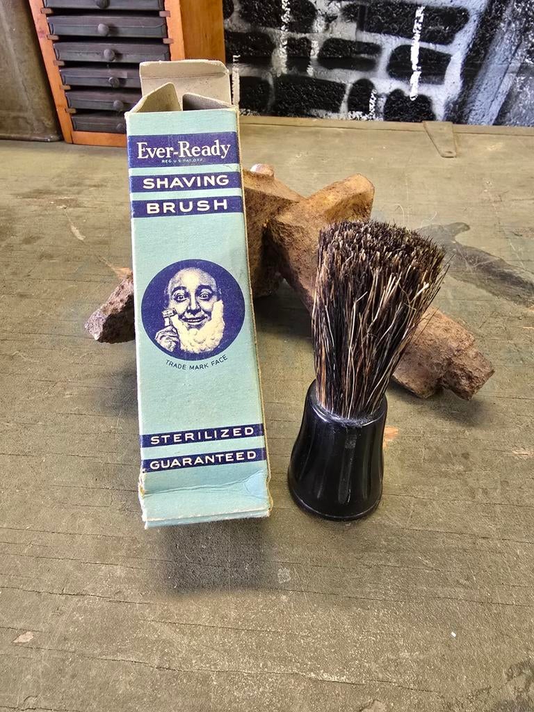 Blaireau de rasage WWII US Ever-Ready, Collections, Enlèvement ou Envoi