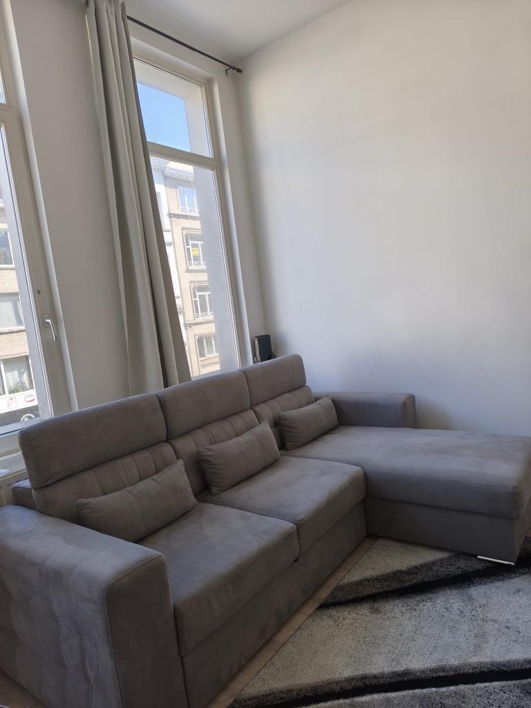 Sofa / slaapbank met opbergruimte, Huis en Inrichting, Ophalen, Gebruikt, 100 tot 125 cm, Hoekbank