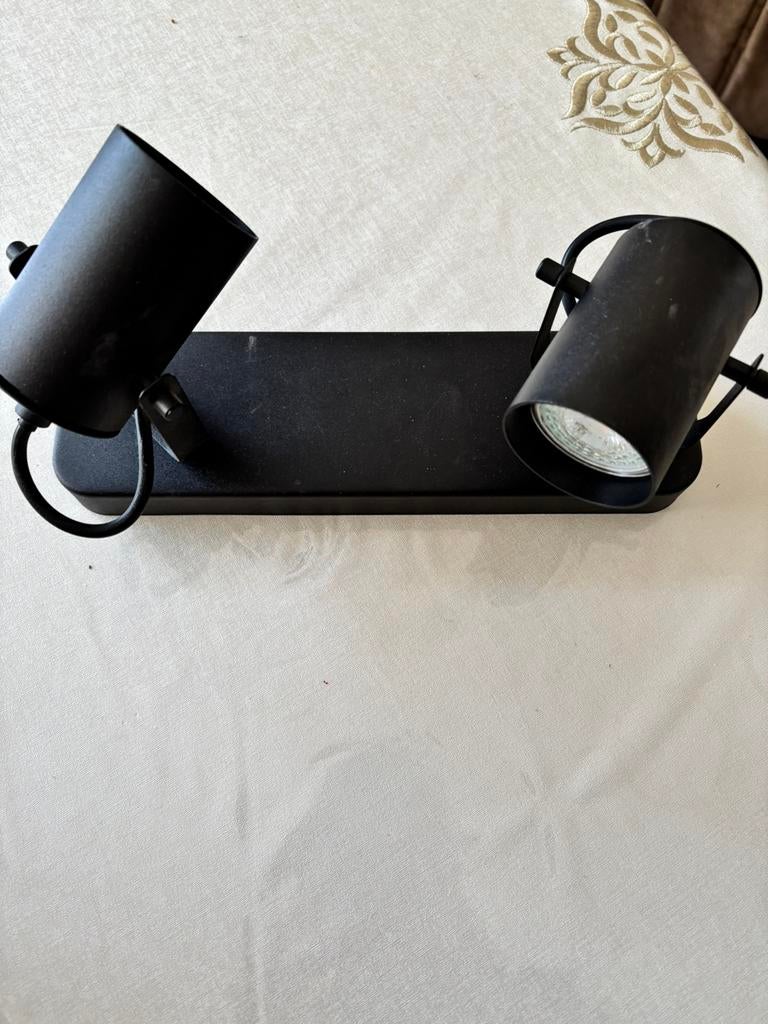 Industriële dubbel spot kantelbaar, Huis en Inrichting, Ophalen, Zo goed als nieuw, Led