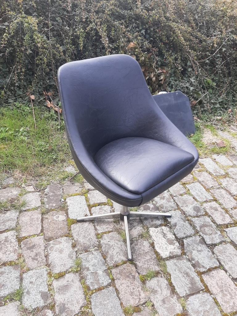 Chaise de bureau pivotante Vintage des années 70, Enlèvement
