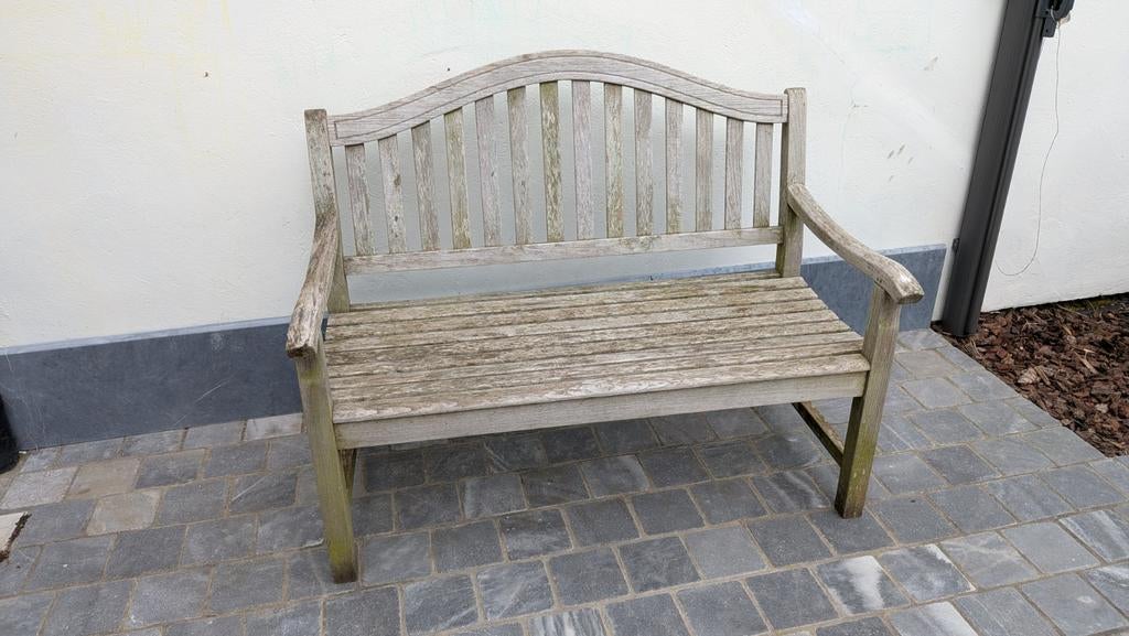 Tuinbank in Teak (maritieme kwaliteit) 120cm, Tuin en Terras, Tuinbanken, Ophalen