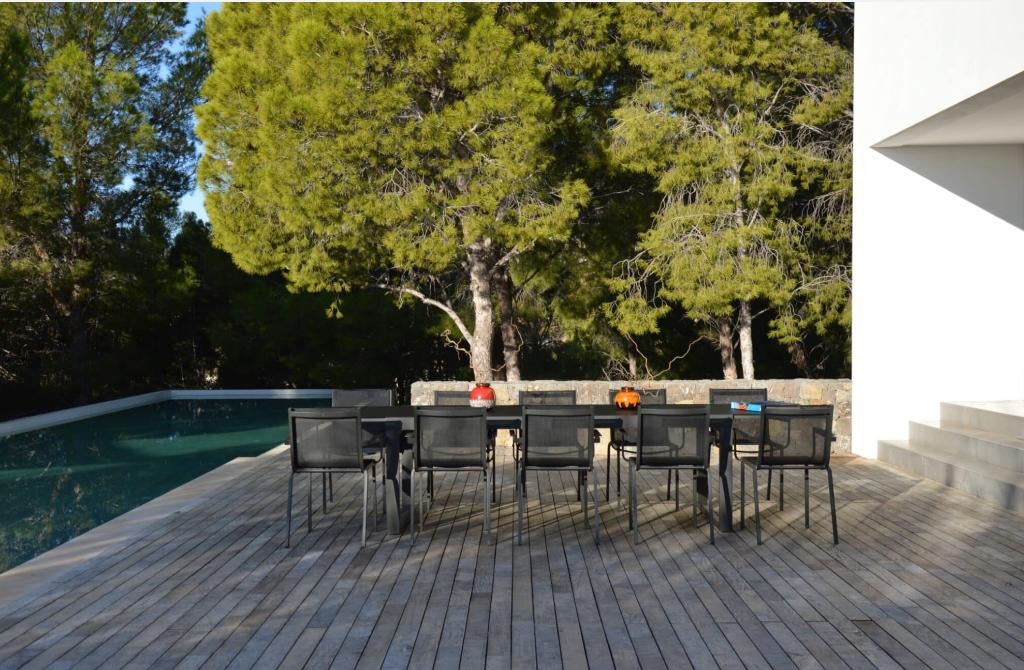 Magnifique table de jardin NEUVE + 10 chaises anthracite, Neuf, Chaise, Aluminium, Sets de jardin