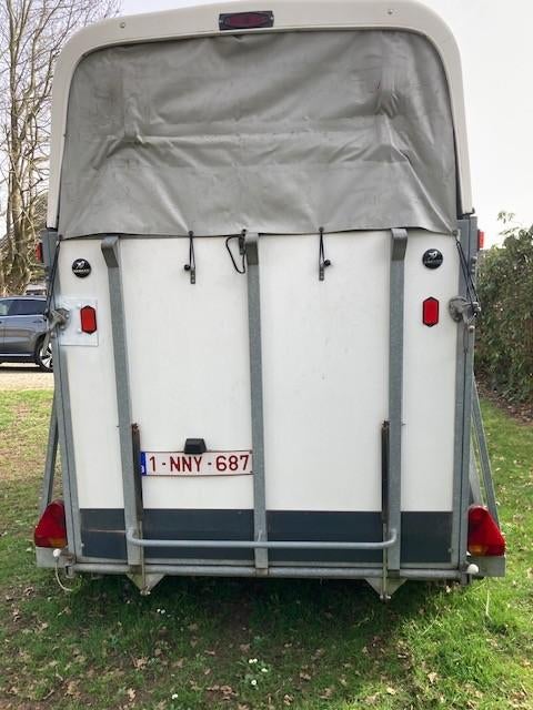 paarden aanhanger, Dieren en Toebehoren, Ophalen, Gebruikt, Polyester, 2-paards trailer
