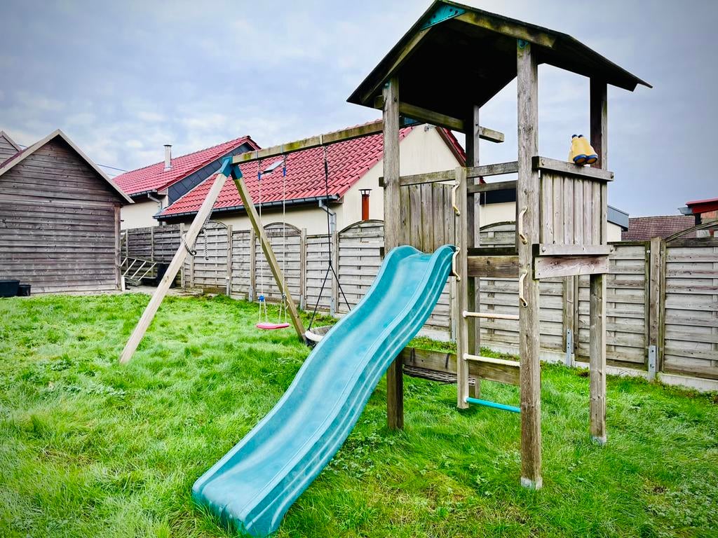 Speeltoren schommel toren met gratis tweede glijbaan, Ophalen, Gebruikt, Glijbaan