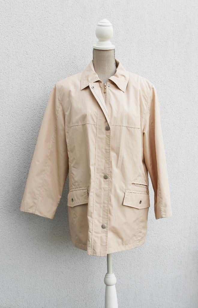 Imperméable beige T46, Enlèvement ou Envoi, Comme neuf, Taille 46/48 (XL) ou plus grande, Beige