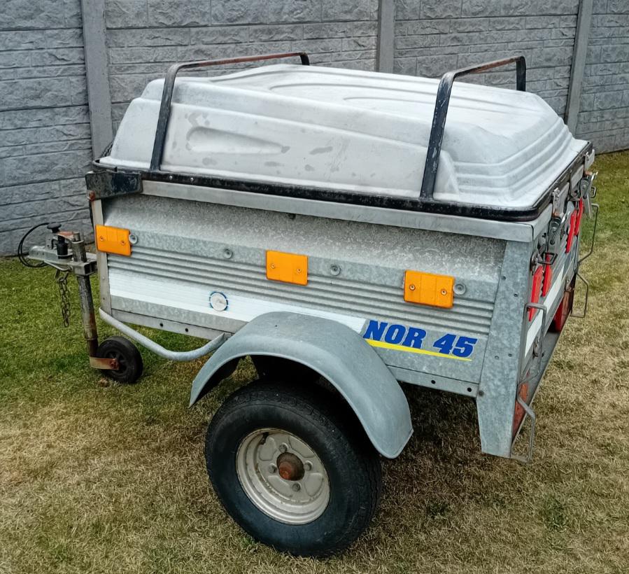 Remorque à bagages. Avec roue de secours., Enlèvement, Comme neuf