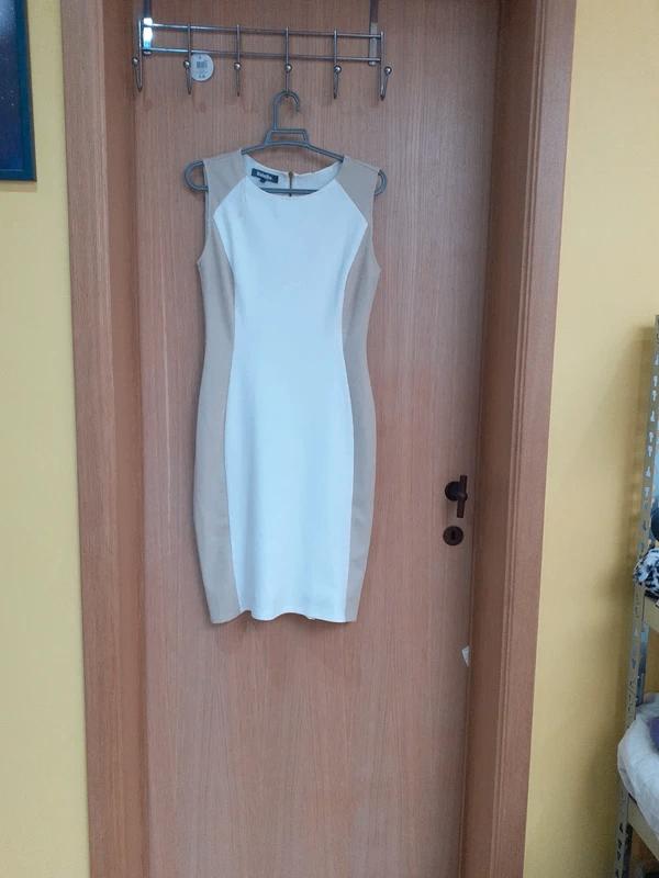 Robe de cérémonie blanche & dorée Bel&Bo – Taille S / 36, Enlèvement ou Envoi, Porté, Blanc, Bel&Bo