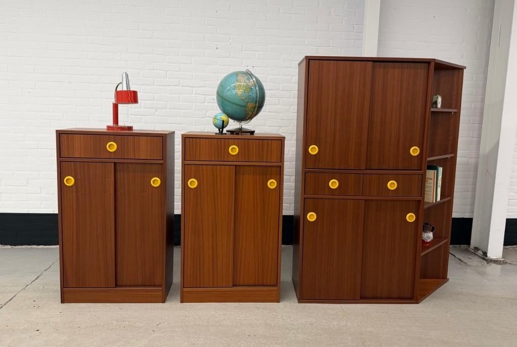 Vintage 3-delig wandmeubel Dycker, Enlèvement