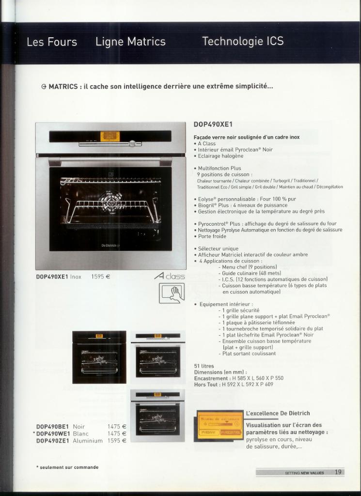 🔥  DIETRICH OVEN  - DOP490XE1 - ROESTVRIJ STAAL 🔥, Ophalen, Oven met grill
