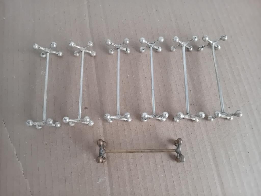 6 repose couverts en métal argenté, Enlèvement ou Envoi