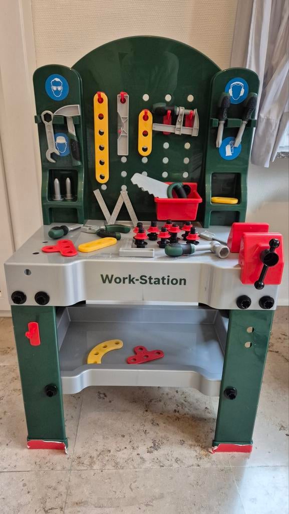 Theo Klein Bosch werkbank voor kinderen met gereedschap, Ophalen