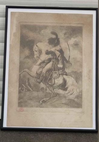 Eau forte épreuve d etat signe Charles Bernier, Enlèvement ou Envoi