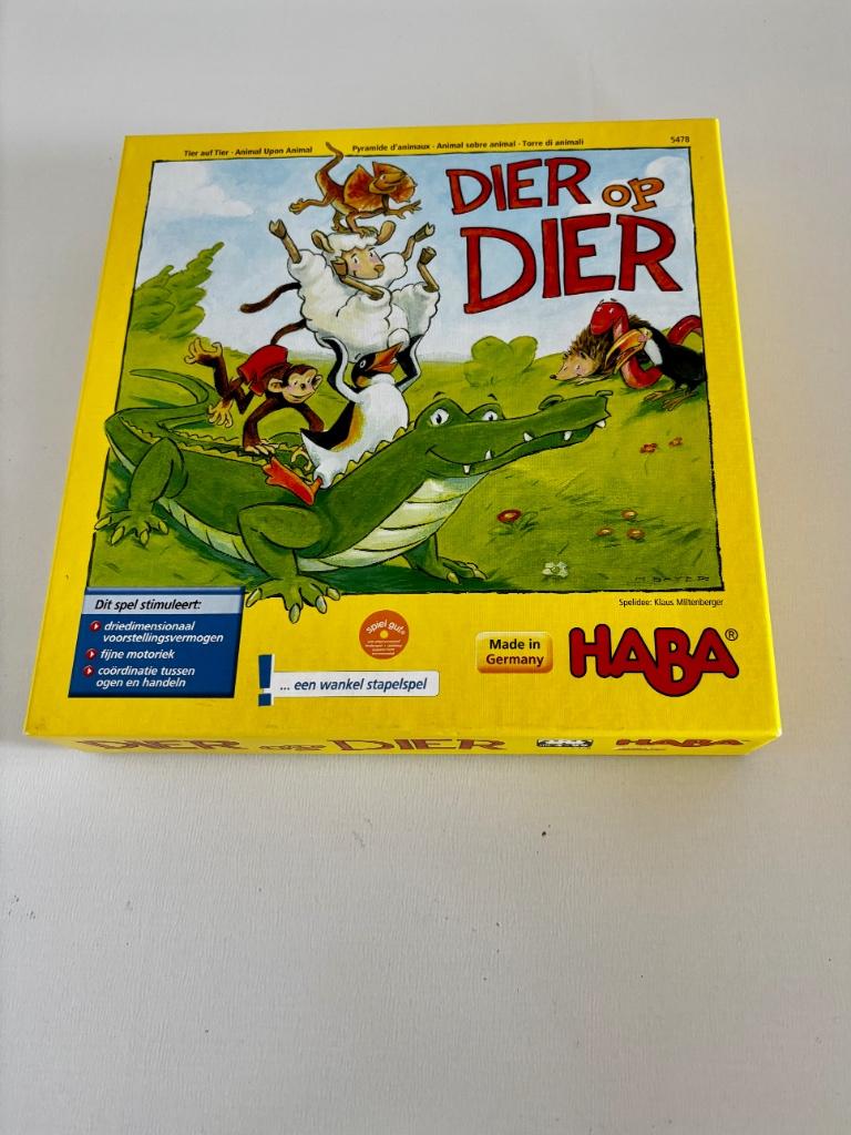 Haba dier op dier, gezelschapsspel als nieuw, Kinderen en Baby's, Ophalen of Verzenden, Nieuw