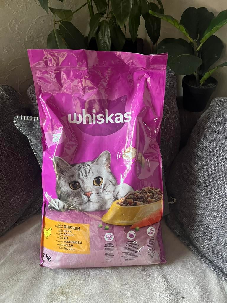 Zak Wiskas kattenvoer korrels droogvoer kip, Ophalen, Kat