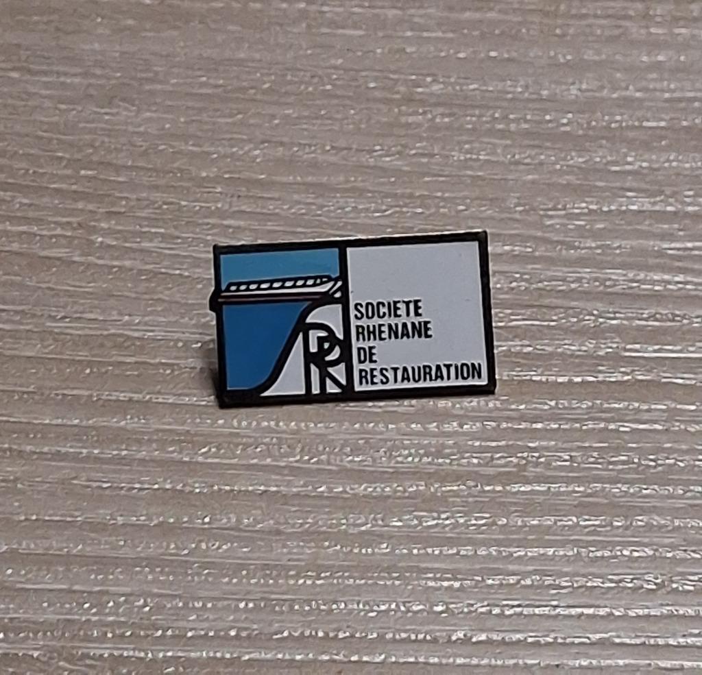 PIN - SOCIETE RHENANE DE RESTAURATION, Enlèvement ou Envoi, Utilisé, Autres sujets/thèmes, Insigne ou Pin's