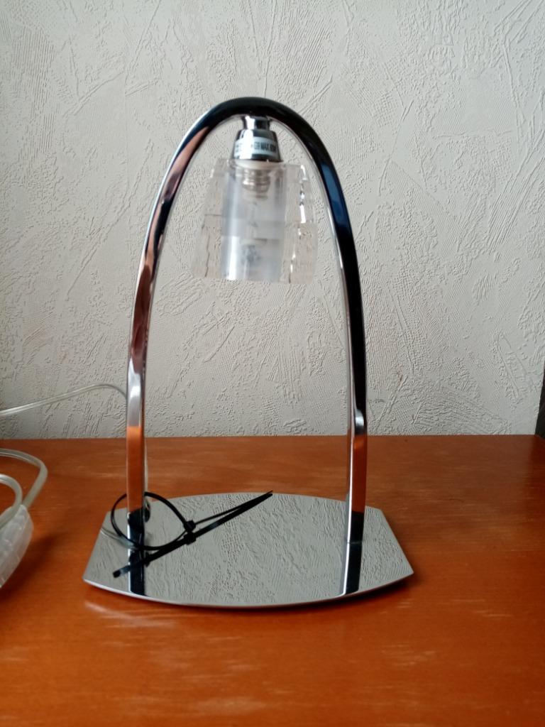 Mantra Alfa 2008 decolamp van verchroomd metaal en Crystal 2, Antiek en Kunst, Ophalen of Verzenden