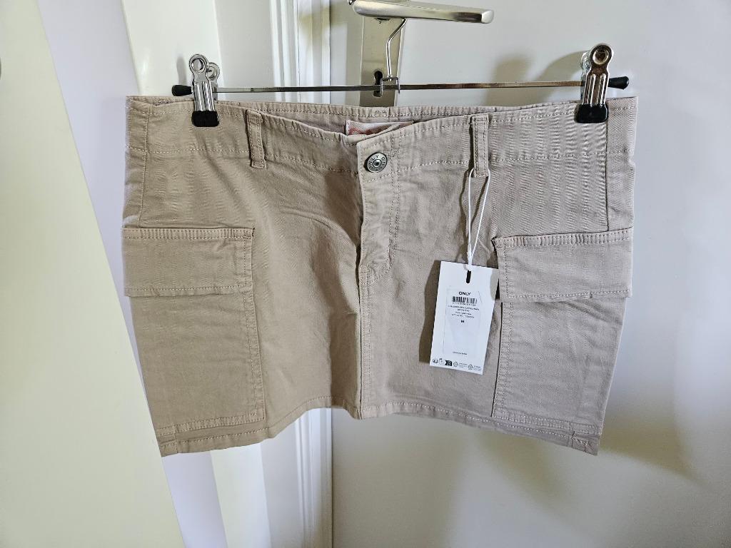"Only" cargo mini rokje (maat M), Kleding | Dames, Rokken, Maat 38/40 (M), Beige, Nieuw, Ophalen of Verzenden