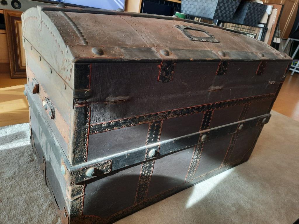 Belle malle Delvaux, en état d'origine, 70 cm ou plus, Enlèvement, Utilisé, Autres matériaux