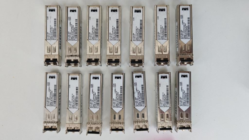 SFP/SFP+-modules — 1G, 4G, 4G, 8G, 10G glasvezel/RJ-45, Computers en Software, Ophalen, Gebruikt