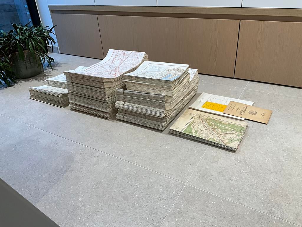 Geografische &Topografische kaarten van Belgie, Ophalen