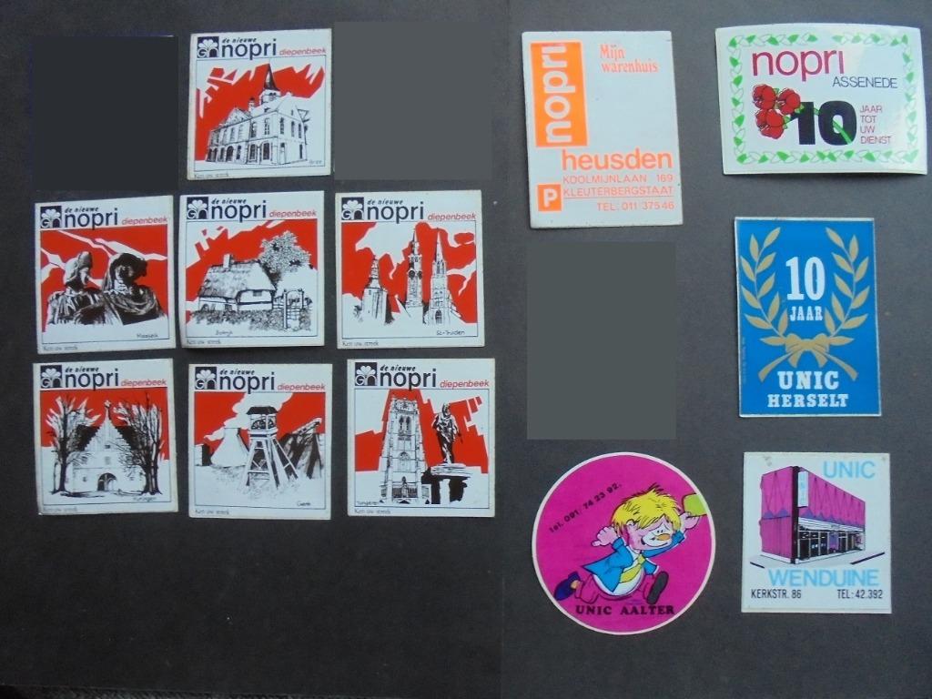 Stickers : Unic en Nopri, Verzenden, Nieuw, Winkel of Supermarkt