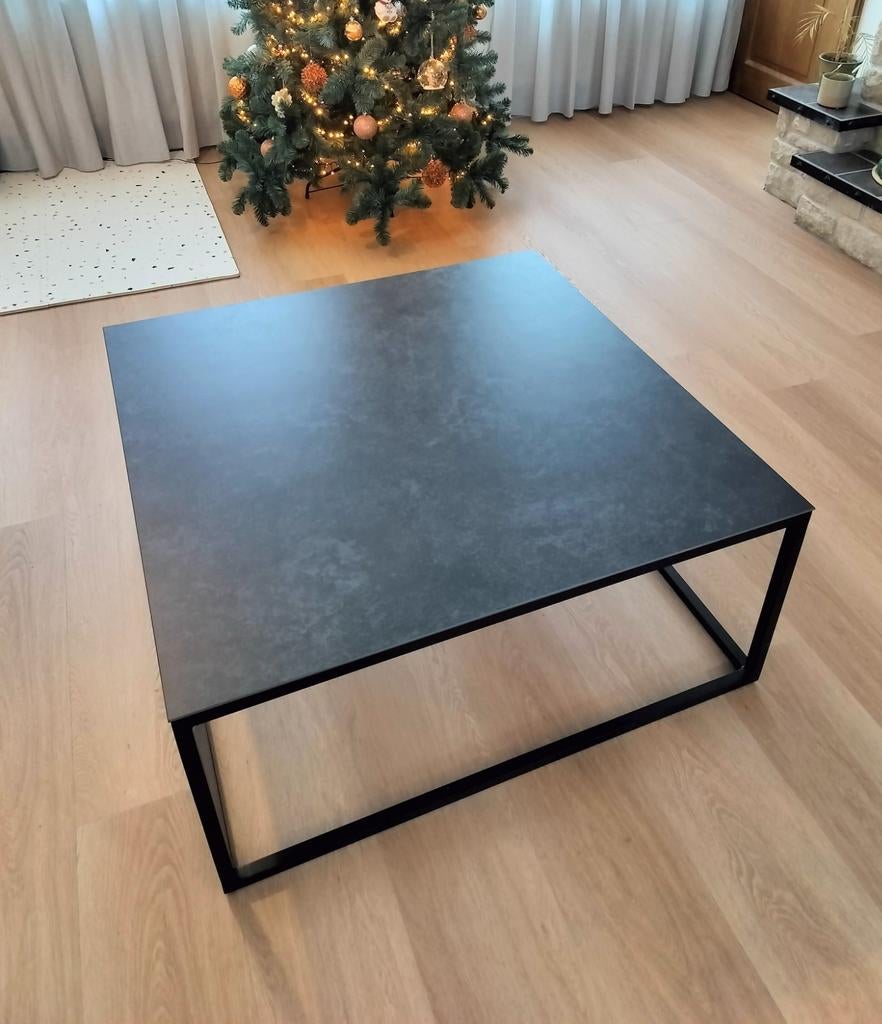 Design salontafel T&T Design – keramisch blad 100x100 cm, Huis en Inrichting, Ophalen, Zo goed als nieuw