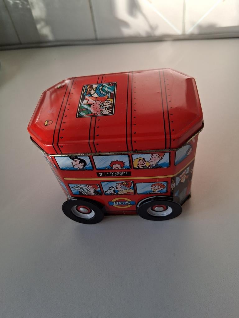 Blikken doos Engelse bus, Verzamelen, Blikken, Ophalen of Verzenden