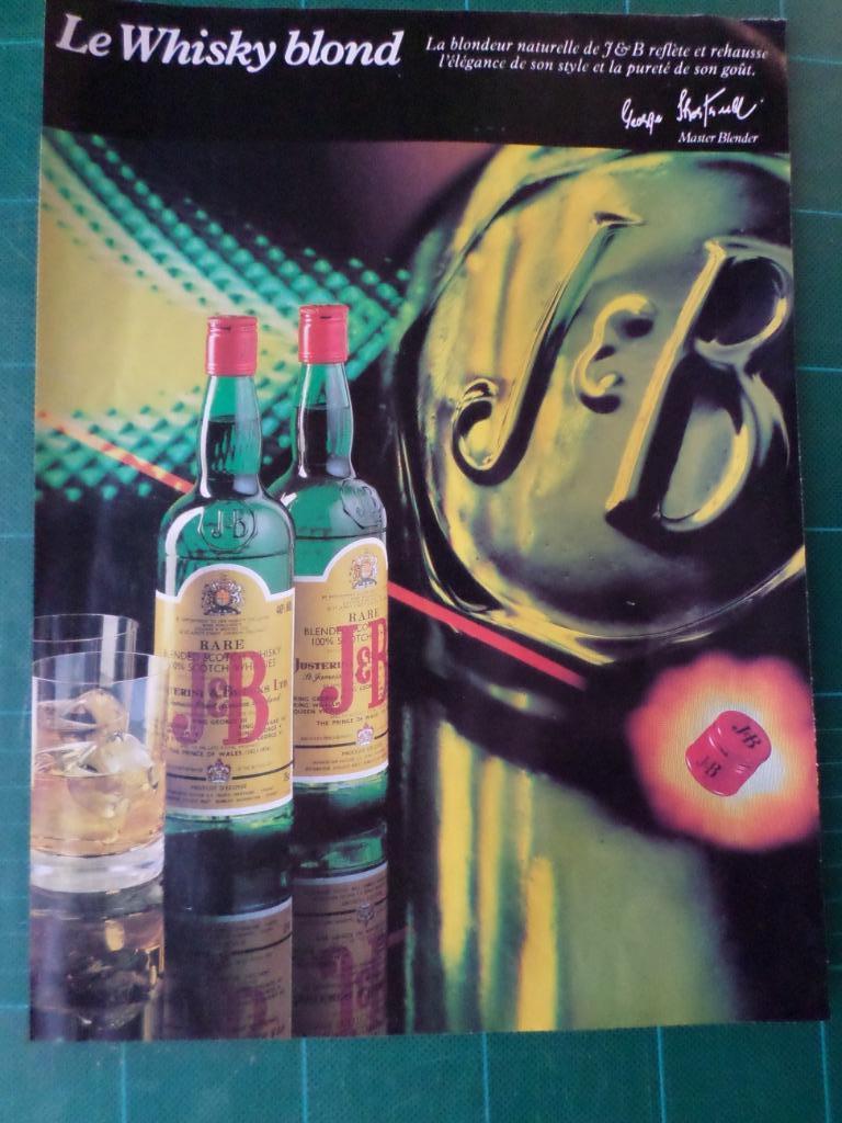 J&B whisky - publicité papier - 1981, Collections, Marques & Objets publicitaires, Enlèvement ou Envoi, Utilisé, Autres types