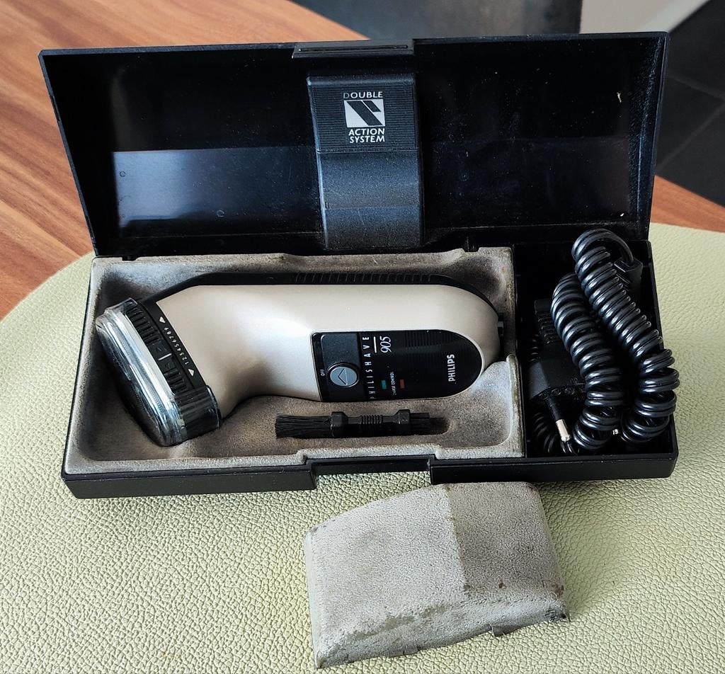 Vintage Philishave 905 Double action System, Ophalen of Verzenden, Gebruikt, Scheren en Epileren