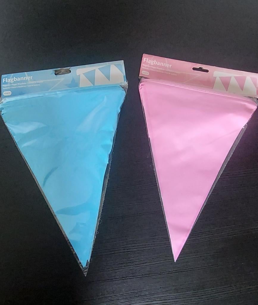 Gender reveal vlaggenlijn, Ophalen, Nieuw