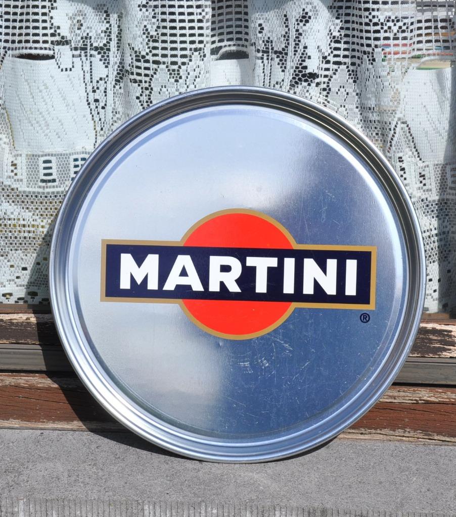 grand plateau de brasserie en metal publicité martini, Enlèvement ou Envoi, Utilisé, Autres types