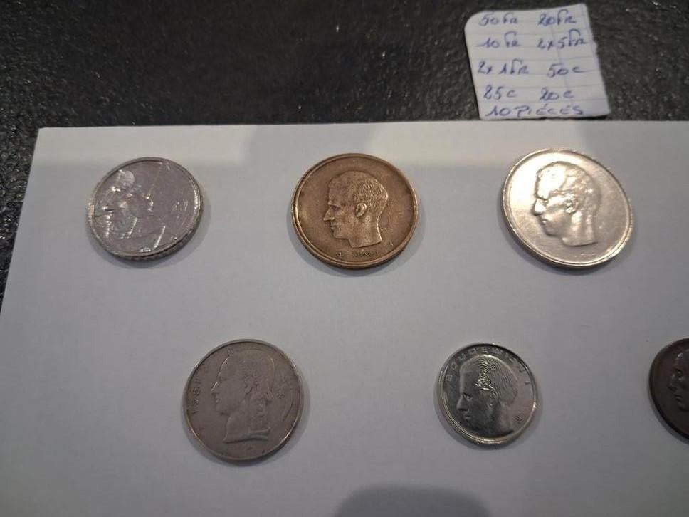 Pièces roi Baudouin, Timbres & Monnaies, Enlèvement ou Envoi